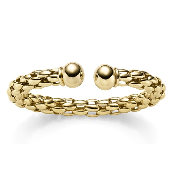 8.5mm Lotus-Armspange aus 585 Gelbgold