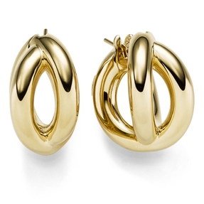 Paar Creolen Ohrringe 14,5x23mm Ohrschmuck aus 585 Gold Gelbgold Paar Creolen Ohrringe 14,5x23mm Ohrschmuck aus 585 Gold Gelbgold