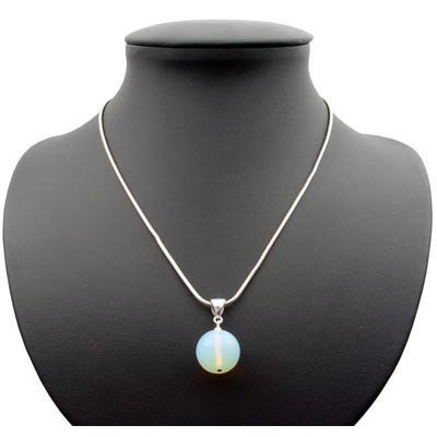 Anhänger aus Opalit-Mondstein und 925 Silber