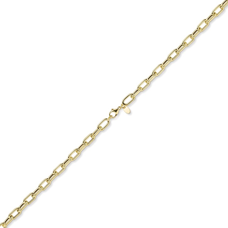 6mm Anker-Weit-Rechteck Kette aus 585 Gelbgold 55cm