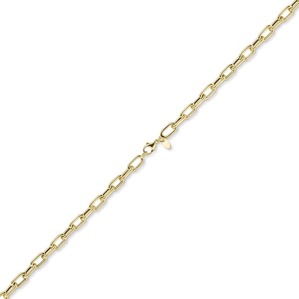 6mm Anker-Weit-Rechteck Kette aus 585 Gelbgold 55cm