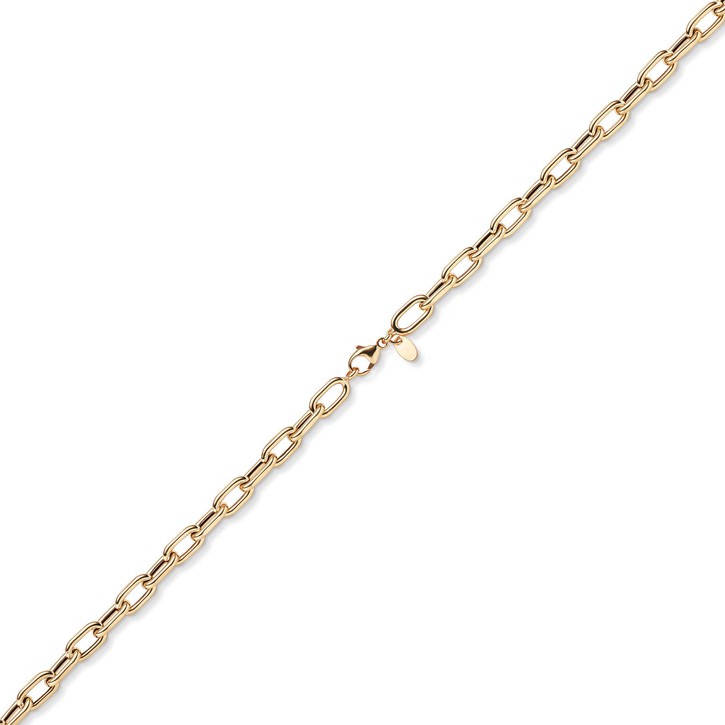 6mm Anker-Weit-Rechteck Armband aus 585 Rotgold 21cm
