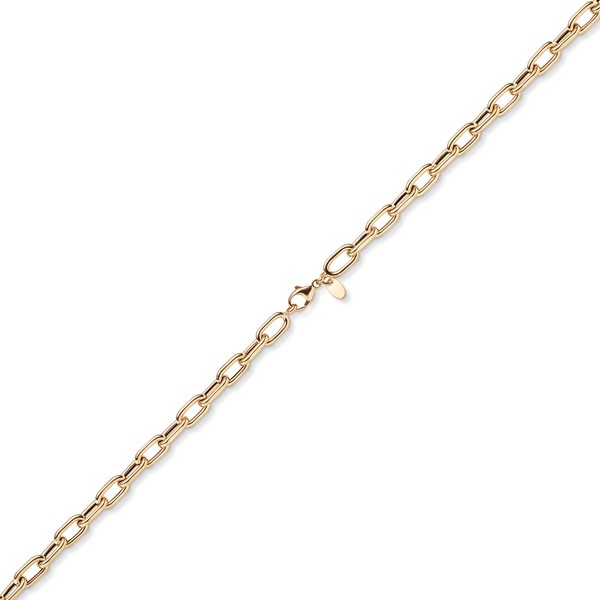 6mm Anker-Weit-Rechteck Armband aus 585 Rotgold 21cm