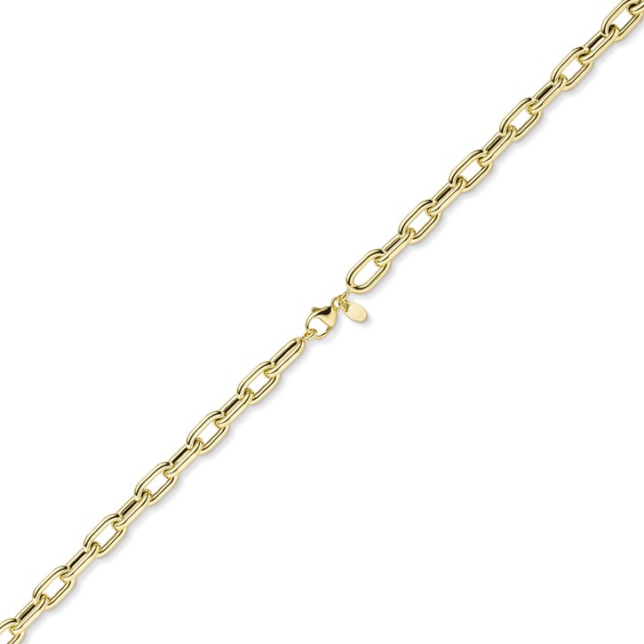 7.5mm Anker-Weit-Rechteck Armband aus 585 Gelbgold 19cm
