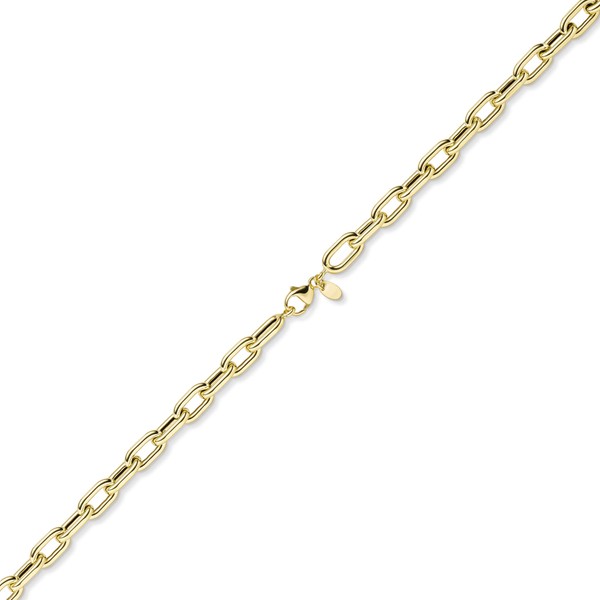 7.5mm Anker-Weit-Rechteck Kette aus 585 Gelbgold 55cm