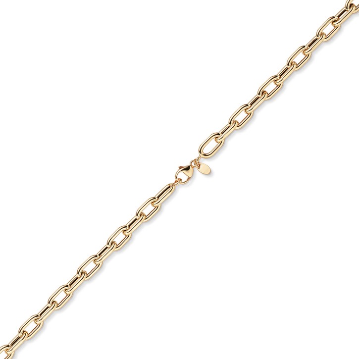 7.5mm Anker-Weit-Rechteck Armband aus 585 Rotgold 19cm