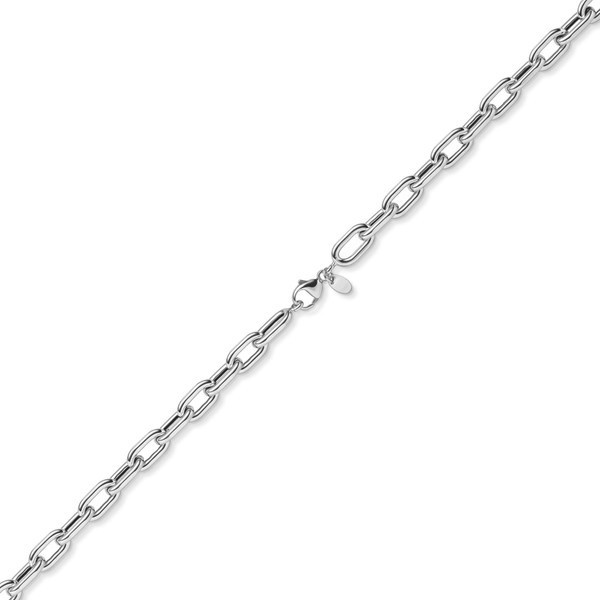 7.5mm Anker-Weit-Rechteck Kette aus 585 Weißgold 45cm