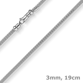 3mm Armband runde Himbeer-Kette aus 585 Gold Weißgold Armschmuck Armkette 19cm 3mm Armband runde Himbeer-Kette aus 585 Gold Weißgold Armschmuck Armkette 19cm