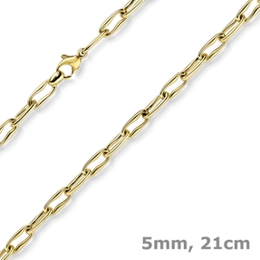 5mm Armband Phantasiekette Armschmuck aus 585 Gold Gelbgold 21cm 5mm Armband Phantasiekette Armschmuck aus 585 Gold Gelbgold 21cm