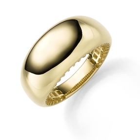 Ring Damenring mit Wölbung aus 585 Gold Gelbgold Breite 10,5mm glänzend Ring Damenring mit Wölbung aus 585 Gold Gelbgold Breite 10,5mm glänzend