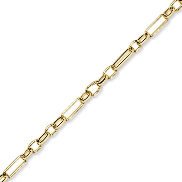 11mm Phantasie aus 585 Gelbgold 60cm
