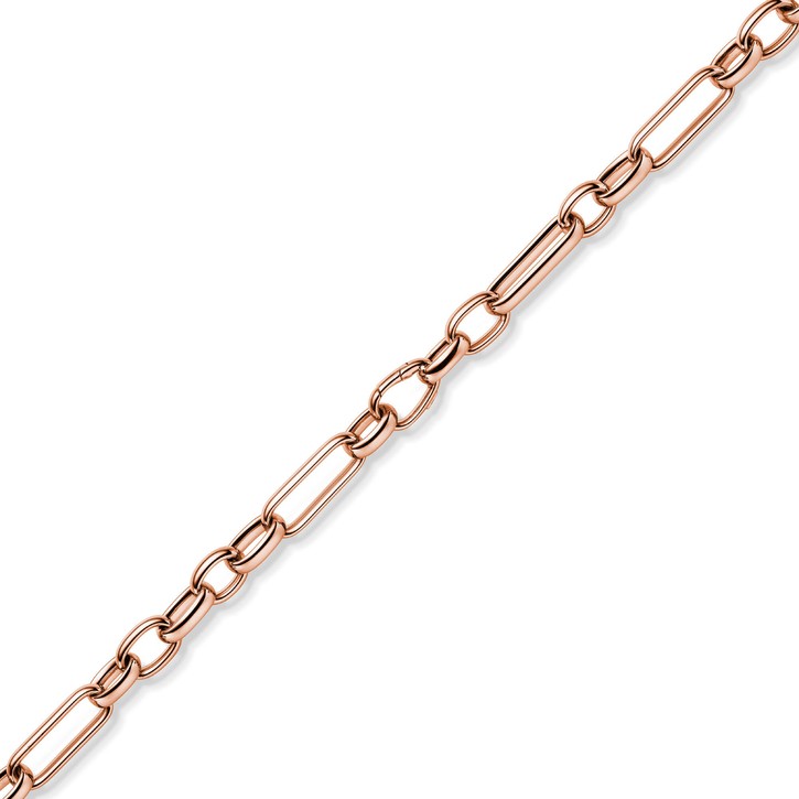 11mm Phantasie Armband aus 585 Rotgold 20cm