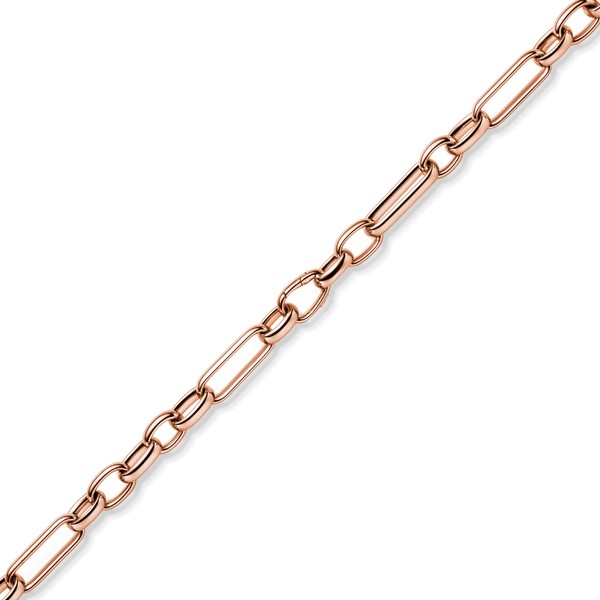 11mm Phantasie Armband aus 585 Rotgold 20cm