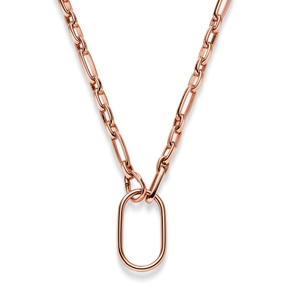 8mm Phantasie Halskette Collier mit Dekoelement 28x49mm 585 Gold Rotgold 55cm 8mm Phantasie Halskette Collier mit Dekoelement 28x49mm 585 Gold Rotgold 55cm