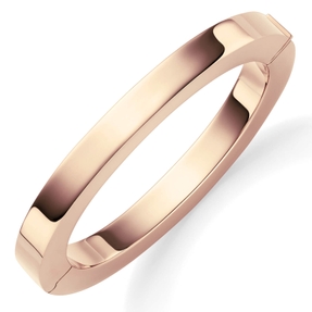Armreif flach Oval 60x55mm aus 585 Gold Rotgold glänzend 8mm breit Armreif flach Oval 60x55mm aus 585 Gold Rotgold glänzend 8mm breit