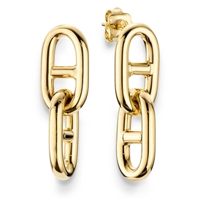 Paar Ohrhänger Steg-Anker Ohrringe 33x10,5mm aus 585 Gold Gelbgold beweglich Paar Ohrhänger Steg-Anker Ohrringe 33x10,5mm aus 585 Gold Gelbgold beweglich
