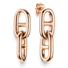 Paar Ohrhänger Steg-Anker Ohrringe 33x10,5mm aus 585 Gold Rotgold beweglich Paar Ohrhänger Steg-Anker Ohrringe 33x10,5mm aus 585 Gold Rotgold beweglich