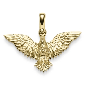 Anhänger Adler 3D-geformt aus 585 Gold Gelbgold massiv glänzend 38,5x30mm Anhänger Adler 3D-geformt aus 585 Gold Gelbgold massiv glänzend 38,5x30mm