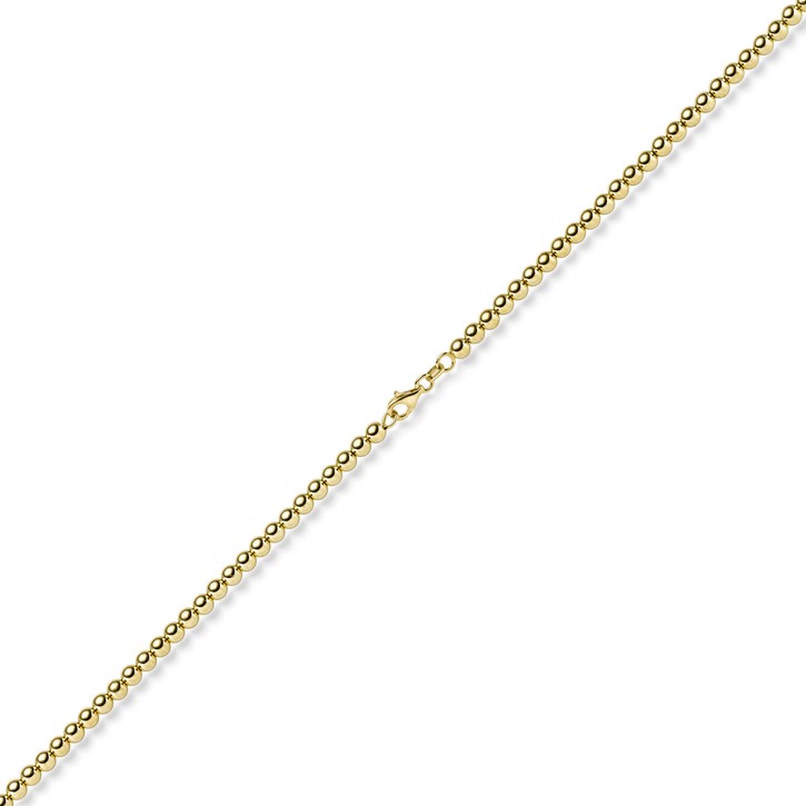 4mm Kugelkette aus 585 Gelbgold 45cm