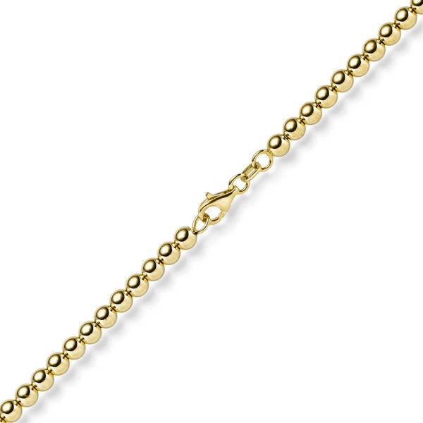 4mm Kugelkette aus 585 Gelbgold 45cm