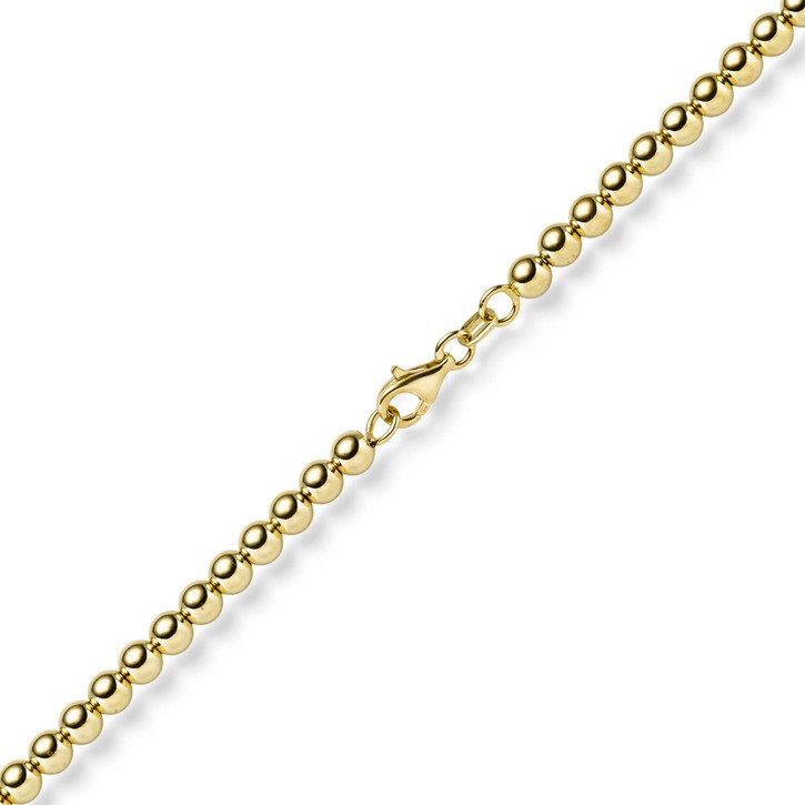 4mm Kugelkette aus 585 Gelbgold 50cm
