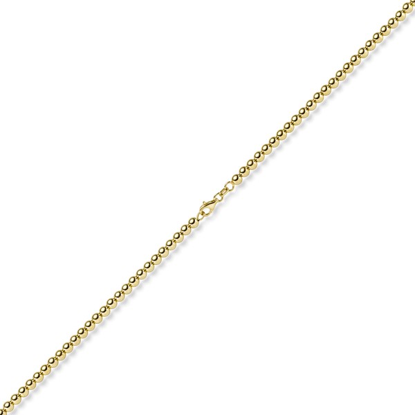 4mm Kugelkette aus 585 Gelbgold 50cm