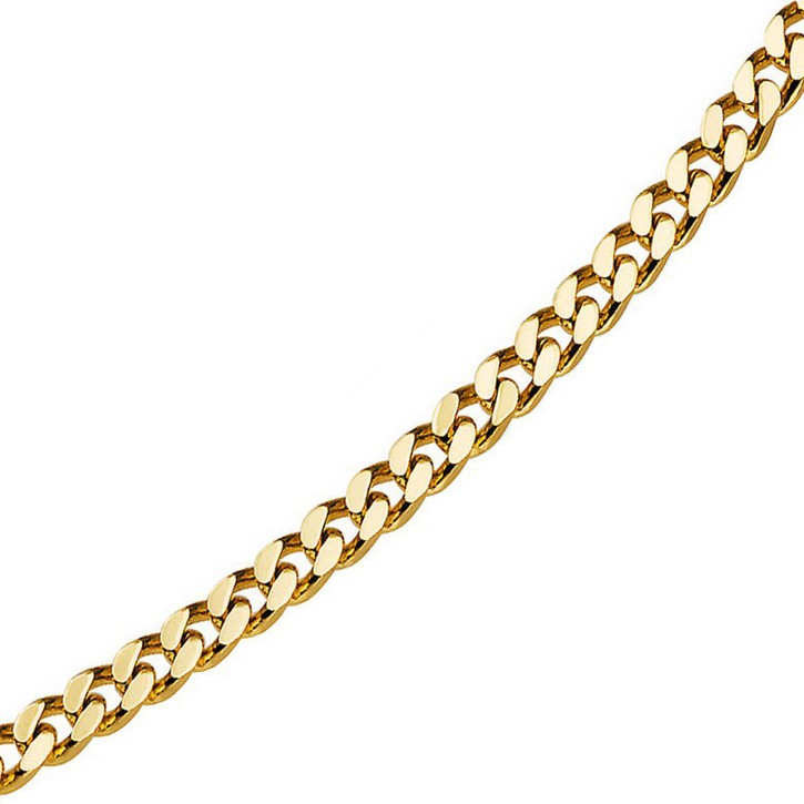 4mm Panzerkette 750 Gelbgold 70cm