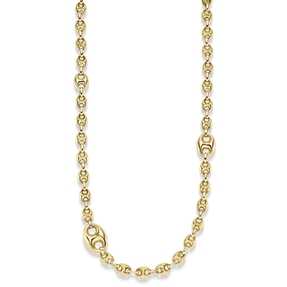 9,5mm Schiffsanker Kette Halskette Collier aus 585 Gold Gelbgold glänzend 60cm 9,5mm Schiffsanker Kette Halskette Collier aus 585 Gold Gelbgold glänzend 60cm