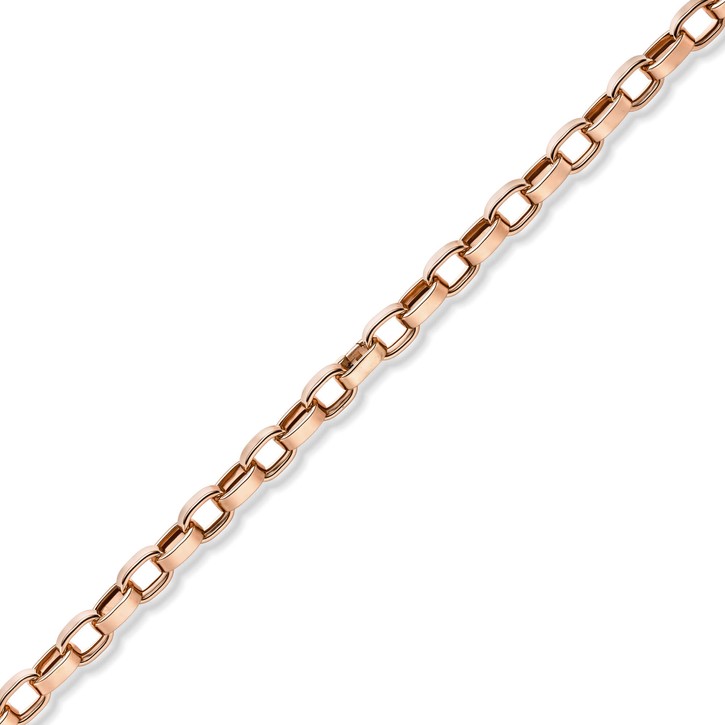 13mm Armband flache ovale Ketteglieder 585 Rotgold 22cm