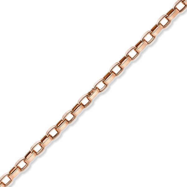 13mm Armband flache ovale Ketteglieder 585 Rotgold 22cm
