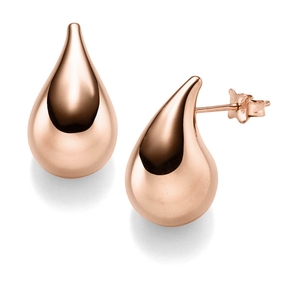 Paar Ohrringe Ohrstecker Tropfen 20x12mm aus 585 Gold Rotgold glänzend Paar Ohrringe Ohrstecker Tropfen 20x12mm aus 585 Gold Rotgold glänzend
