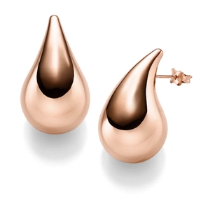 Paar Ohrringe Ohrstecker Tropfen 30x17mm aus 585 Gold Rotgold glänzend Paar Ohrringe Ohrstecker Tropfen 30x17mm aus 585 Gold Rotgold glänzend