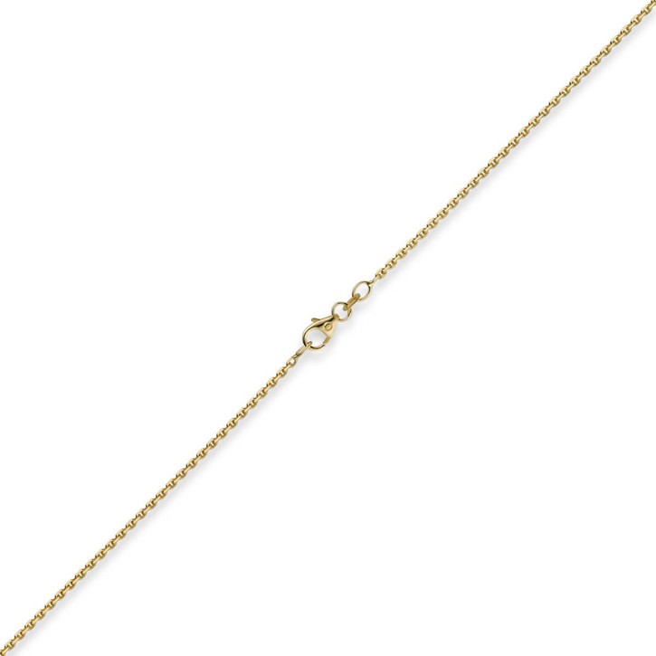 1.5mm Ankerkette aus 750 Gelbgold 45cm