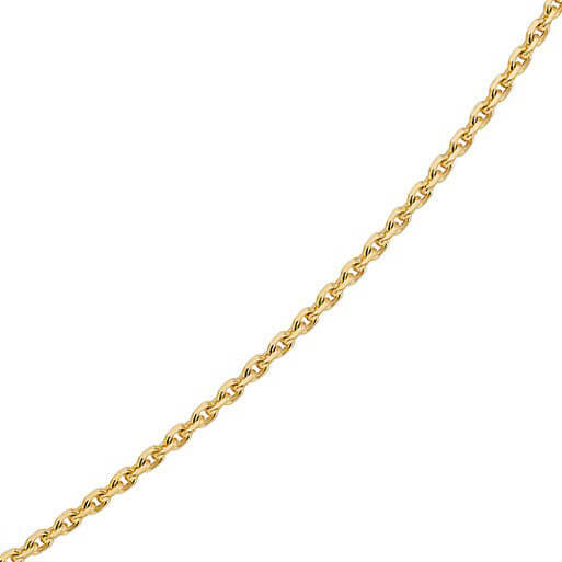 1.5mm Ankerkette aus 750 Gelbgold 50cm