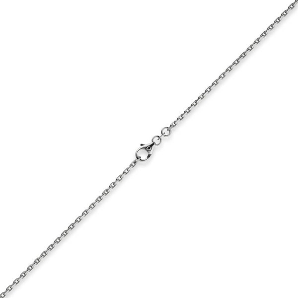 1.8mm Ankerkette aus 750 Weißgold 42cm
