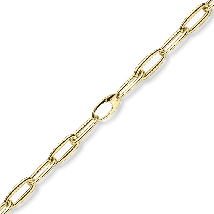 11mm Armband aus 585 Gelbgold 21cm