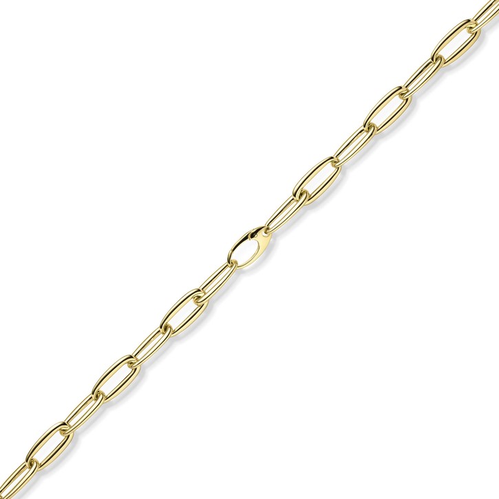 11mm Armband aus 585 Gelbgold 21cm