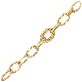 16,5mm Phantasie-Armband Kettenglieder mit Kügelchen 585 Gold Gelbgold 20cm 16,5mm Phantasie-Armband Kettenglieder mit Kügelchen 585 Gold Gelbgold 20cm