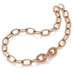 16,5mm Phantasie-Kette 3 Kettenglieder mit Kügelchen 585 Gold Rotgold 60cm 16,5mm Phantasie-Kette 3 Kettenglieder mit Kügelchen 585 Gold Rotgold 60cm