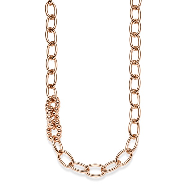 16.5mm Phantasie-Kette aus 585 Rotgold 60cm