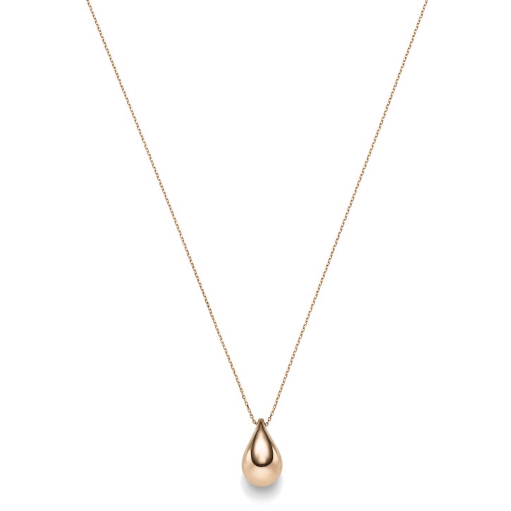 Collier mit Anhänger Tropfen aus 585 Rotgold 45cm
