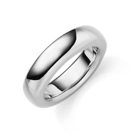 Ring aus 585 Gold Weißgold Breite 6mm glänzend schlicht Fingerring Goldring