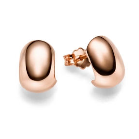 Paar Ohrstecker Ohrschmuck aus 585 Gold Rotgold glänzend schlicht 11x8mm Paar Ohrstecker Ohrschmuck aus 585 Gold Rotgold glänzend schlicht 11x8mm