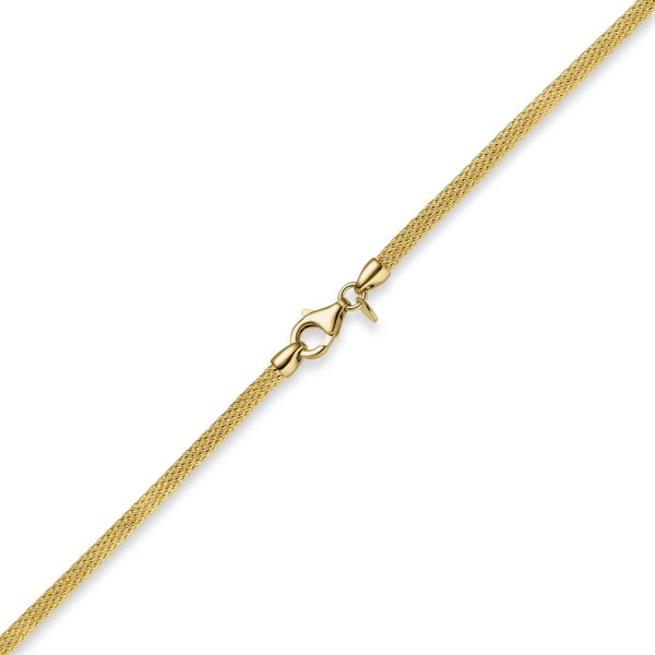 3mm Strickcollier 750 Gelbgold 50cm
