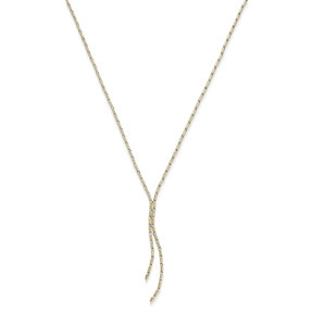 Y-Kette Stab-Kügelchen diamantiert Halskette aus 585 Gold gelb/weiß 45cm Y-Kette Stab-Kügelchen diamantiert Halskette aus 585 Gold gelb/weiß 45cm