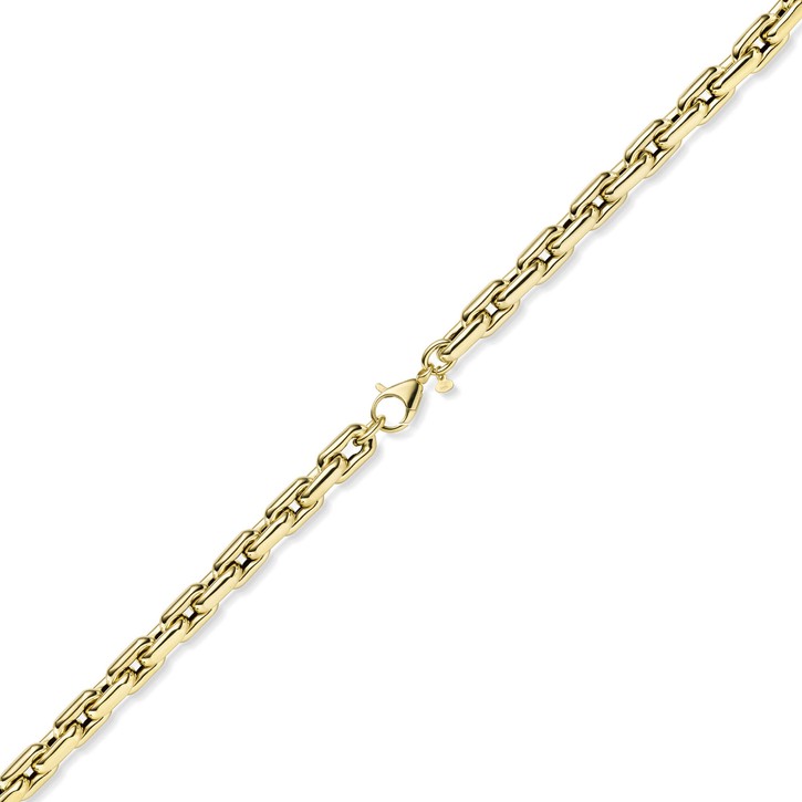 10mm Weitanker-Kette aus 585 Gelbgold 50cm
