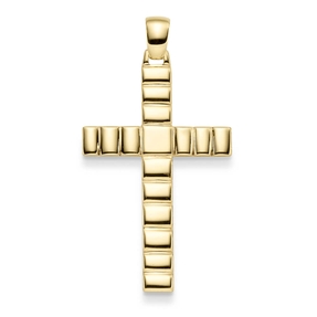 Anhänger Kreuz 39,5x24,5mm aus 585 Gold Gelbgold für Herren glänzend Anhänger Kreuz 39,5x24,5mm aus 585 Gold Gelbgold für Herren glänzend