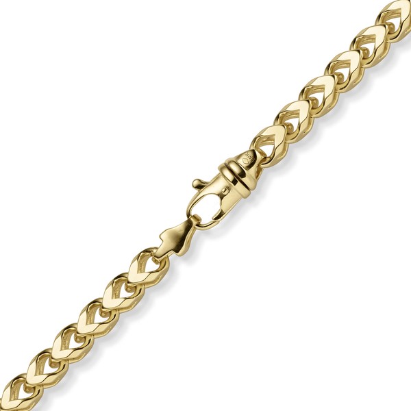 6.5mm Franco Kette aus 585 Gelbgold massiv 65cm