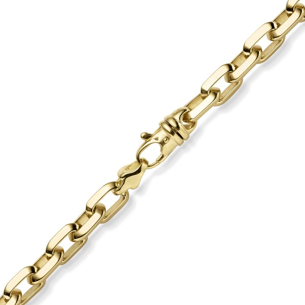 8.5mm Armband Ankerkette aus 585 Gelbgold massiv 22cm