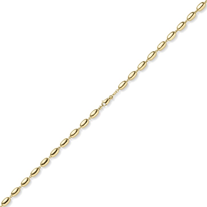 6.5mm Phantasie-Kette aus 585 Gelbgold 50cm